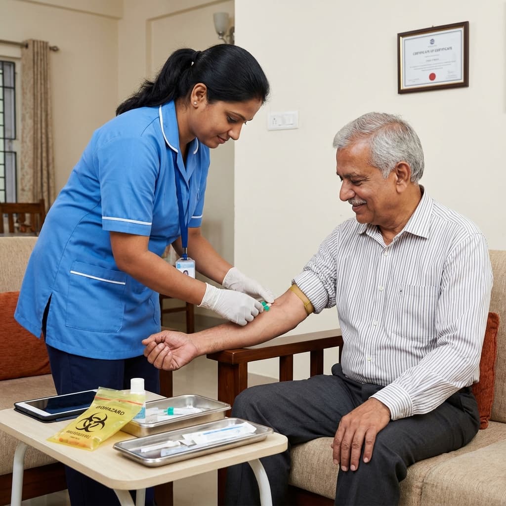 Lab Support - Specialized elderly care service by Dhanvantri Seva in Chennai